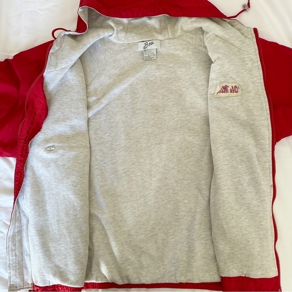 Vintage Ole Miss Red Nylon Jacket Size XL - Picture 4 of 9